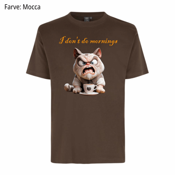 I don't do mornings / T-shirt - Billede 2