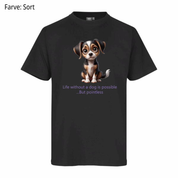 Life without a dog / T-shirt - Billede 3