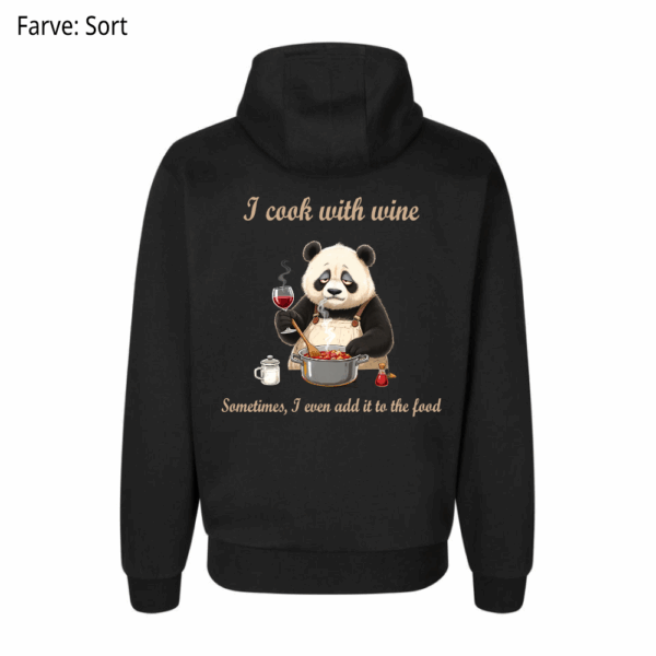 I cook with wine / Hoodie - Billede 2