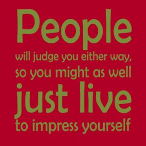 People will judge / T-shirt