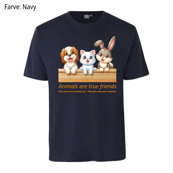 Animals are true friends / T-shirt - Billede 5