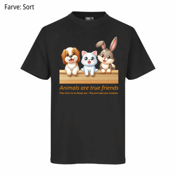 Animals are true friends / T-shirt - Billede 3