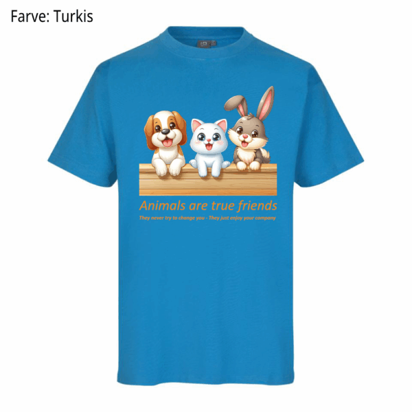 Animals are true friends / T-shirt - Billede 2