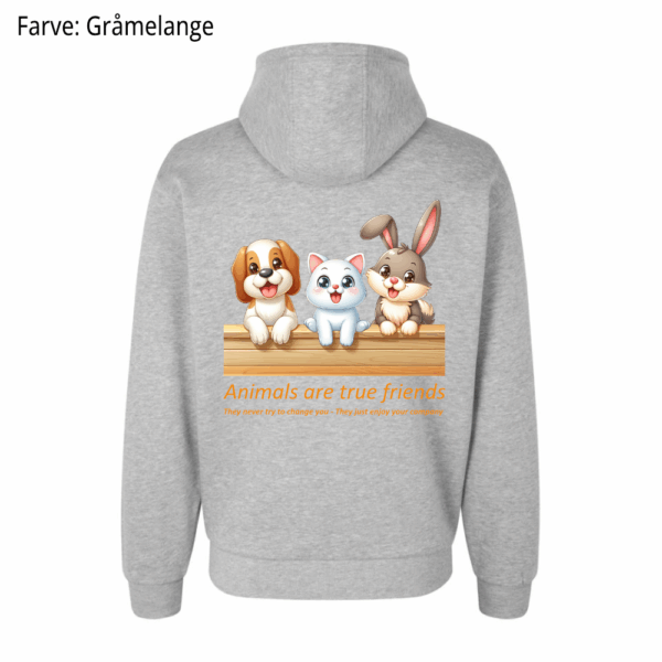 Animals are true friends / Hoodie - Billede 3