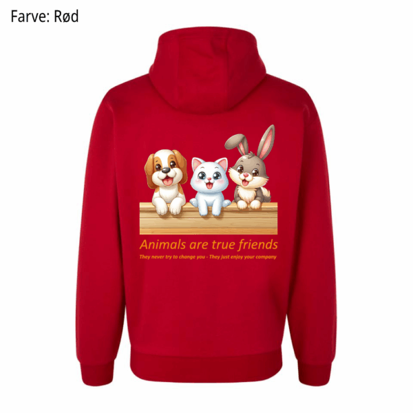 Animals are true friends / Hoodie - Billede 4